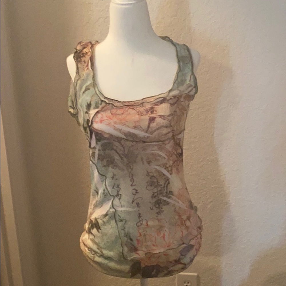 Knitted vintage tank top